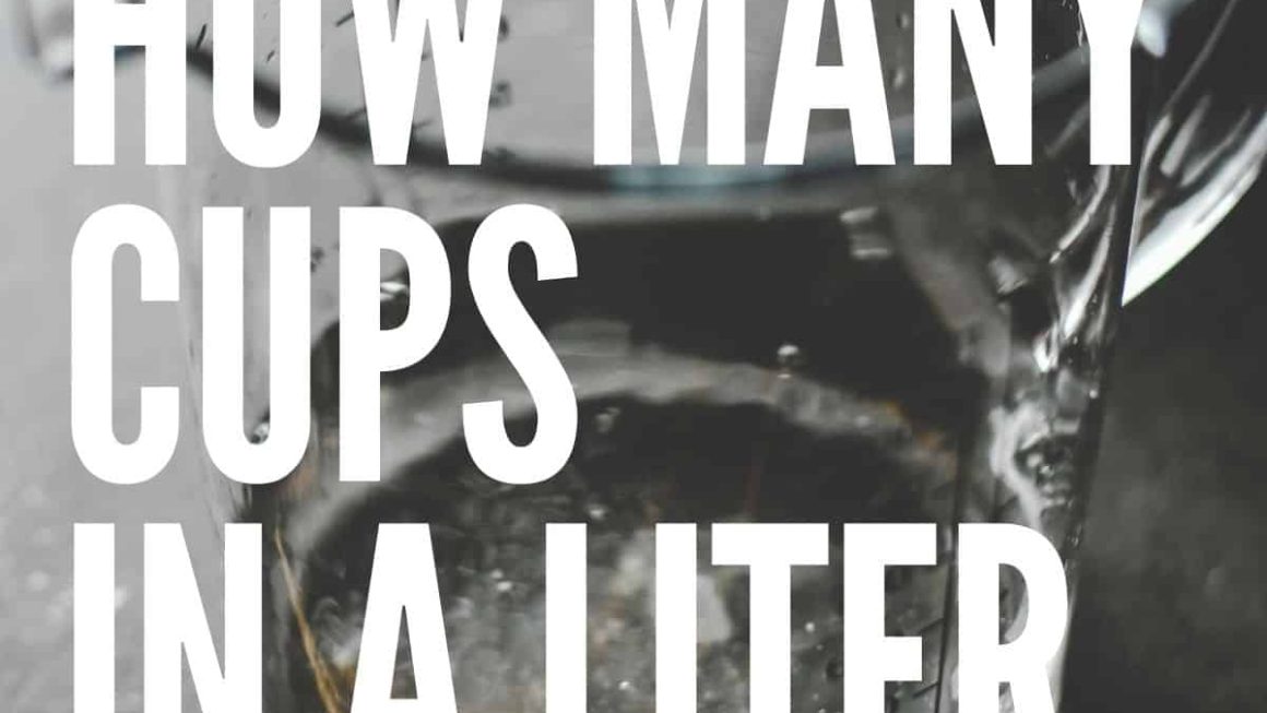 how many cups in a liter