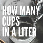 how many cups in a liter