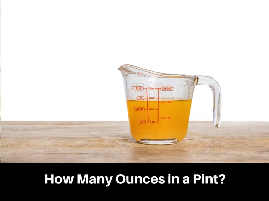 how many ounces in a pint