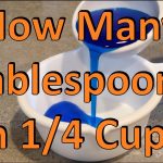 how many tablespoons in 1 4 cup