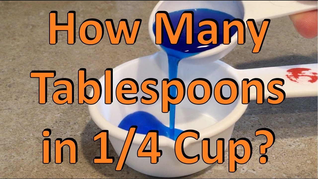 how many tablespoons in 1 4 cup