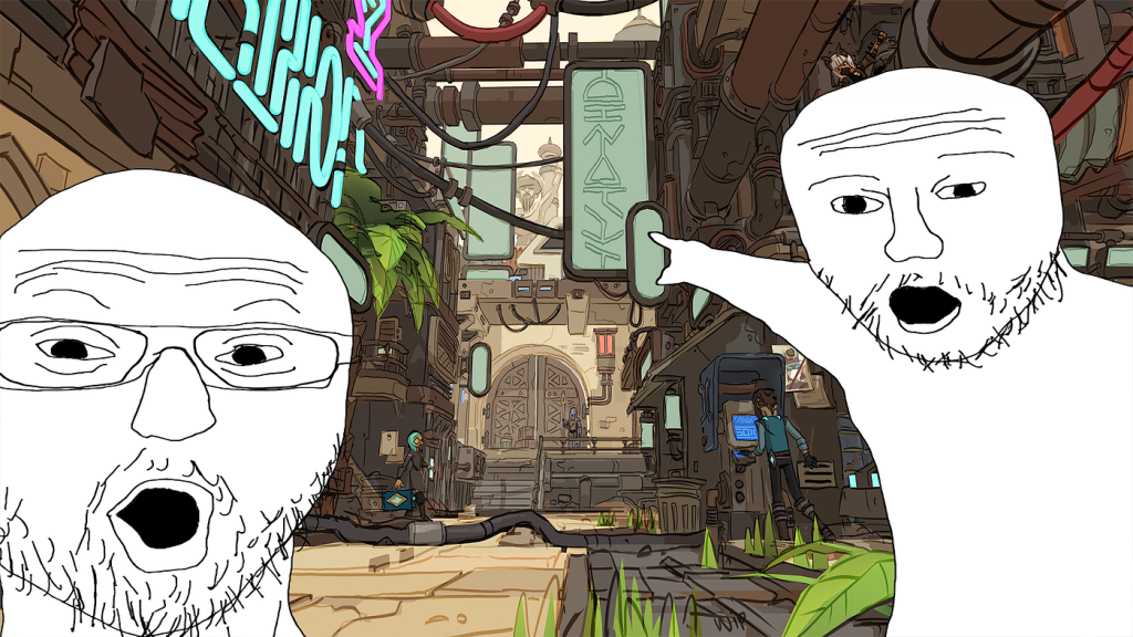 wojak pointing