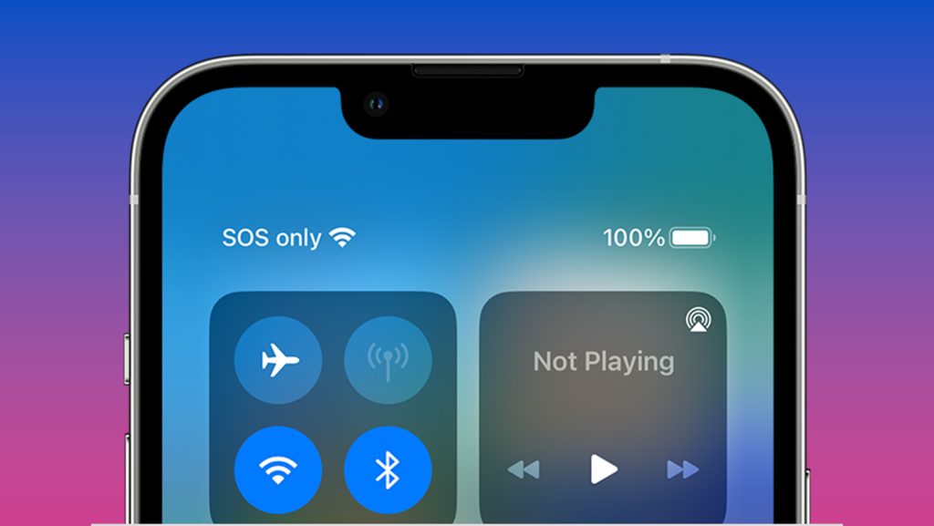 why does my phone say sos