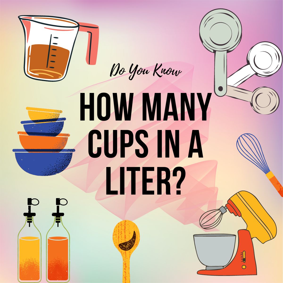 how many cups in 1 liter