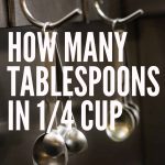 how many tablespoons make 1/4 cup