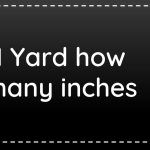 how many inches in one yard
