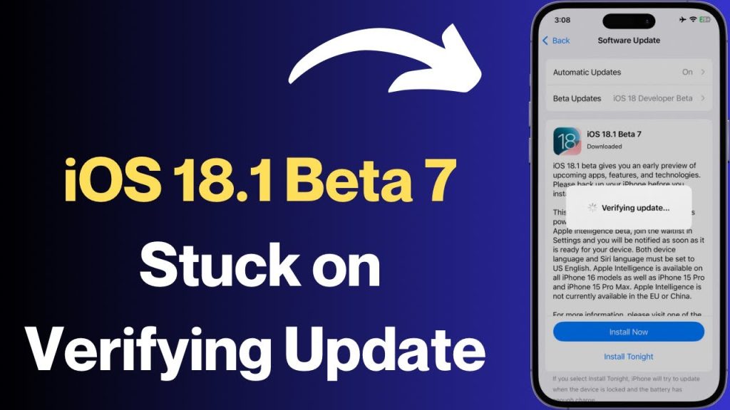 iphone stuck on verifying update

