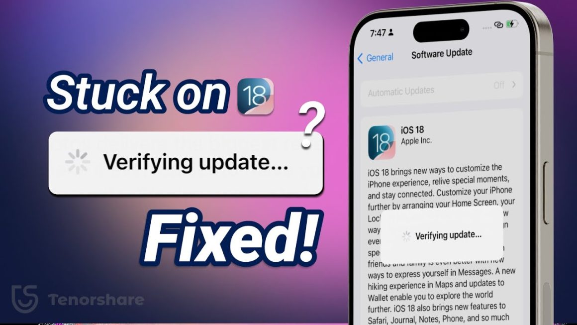iphone stuck on verifying update