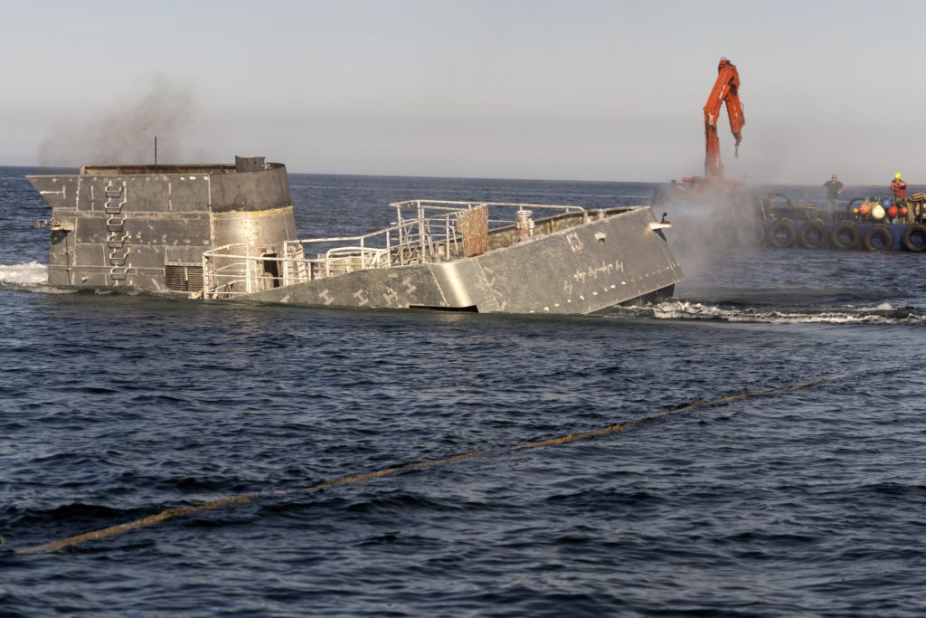 sinking ship
